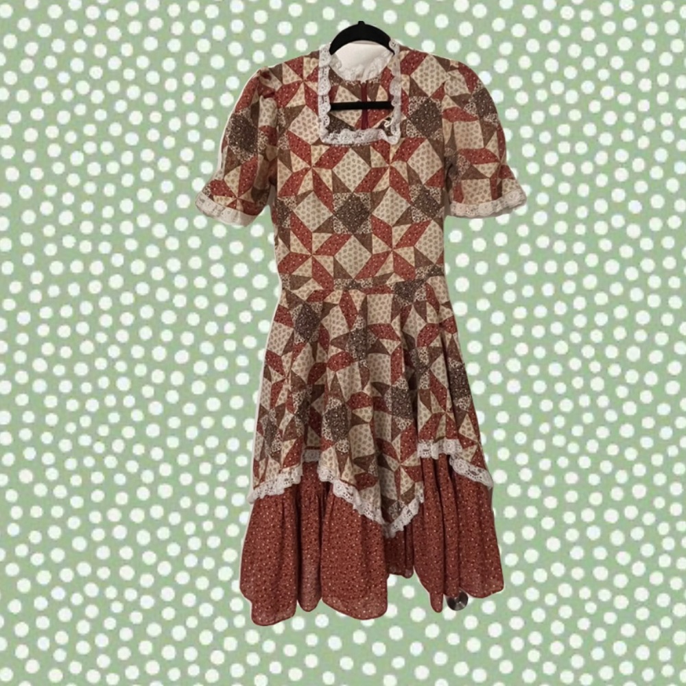 Square Up Patchwork Square Dance Dress